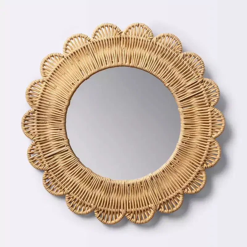 Sun Wall Mirror - Cloud Island™ - Off-White, Metal Frame, Sunburst Shape, Wall Mount