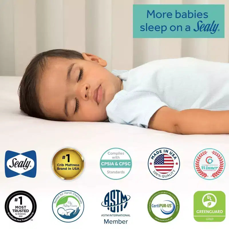 Colchón de cuna y cama infantil de espuma de 2 etapas, blanco – Individual
