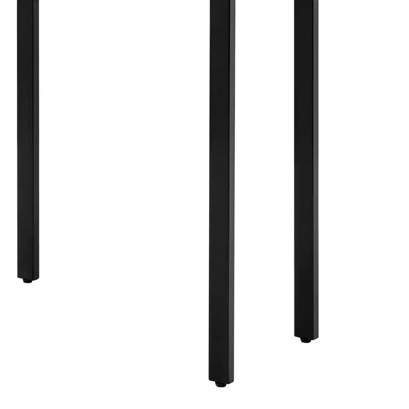 Estante de 4 baldas de madera natural y metal negro para inodoro