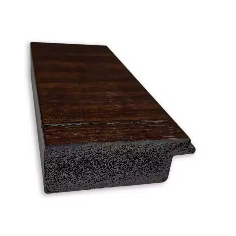 Espejo de pared de cuerpo entero, nogal marrón – Individual, rectangular, de montaje en pared