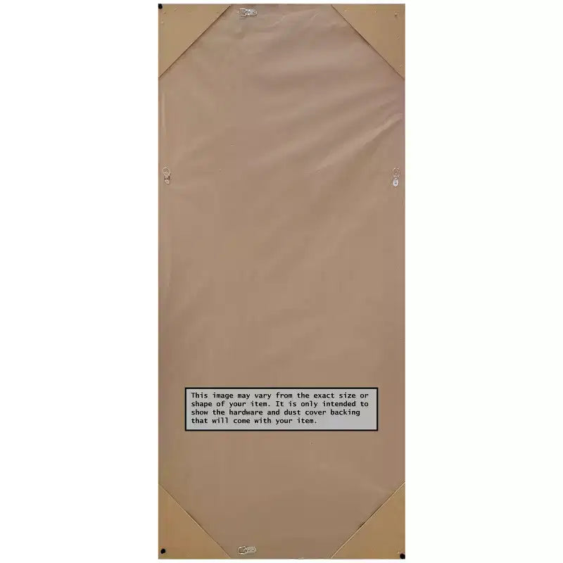 Espejo de pared de cuerpo entero, nogal marrón – Individual, rectangular, de montaje en pared