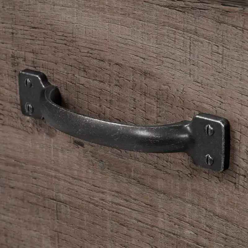 Cama plataforma doble Fall Oak con 3 cajones de almacenamiento