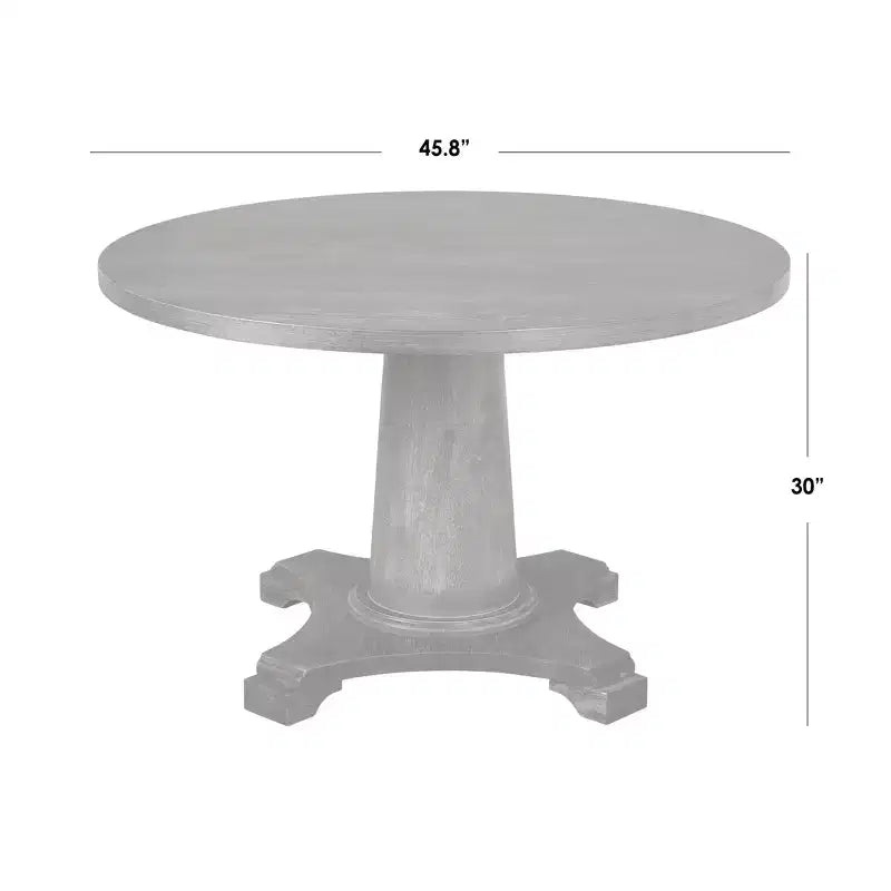 Juego de comedor redondo de 3 piezas en marrón natural y gris para 2 personas