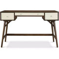 Sutton Writing Desk Brown - Adore Decor: Office Desk with Storage Drawers, Home Decorations