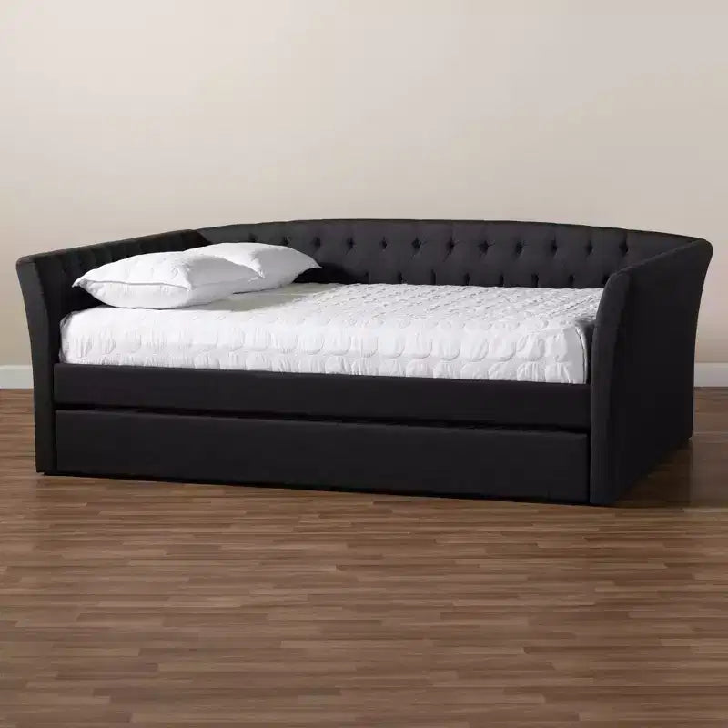 Cama Plataforma Matrimonial Tapizada Gris – 1 Persona
