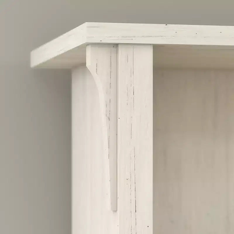 Estantería de 5 Baldas – Blanco Antiguo/Gris, Soporta 2 Adultos