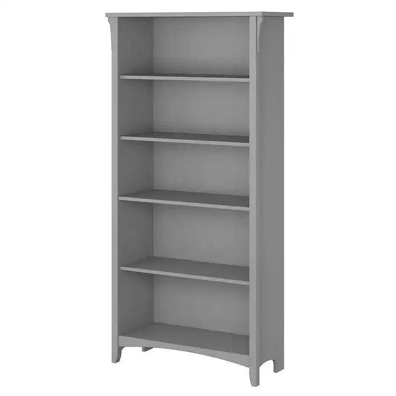 Estantería de 5 Baldas – Blanco Antiguo/Gris, Soporta 2 Adultos