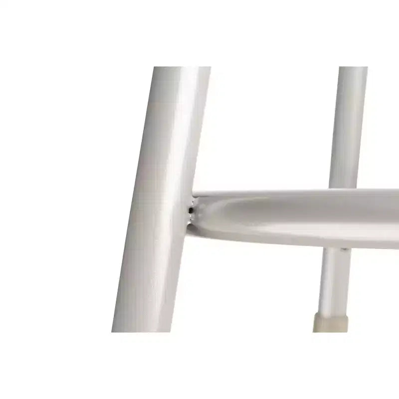 Juego de 2 taburetes de bar de acero resistentes grises - Hampden Furnishings