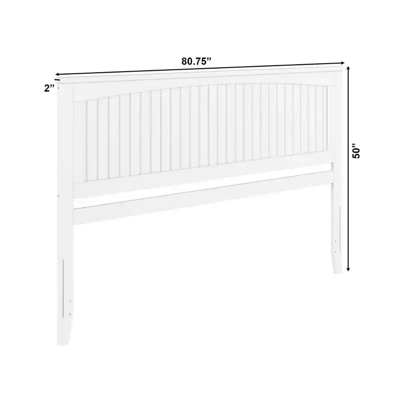 Cabecero King – Espresso / Blanco / Gris, Altura Ajustable, Compatible con Cama de 1-2 Personas