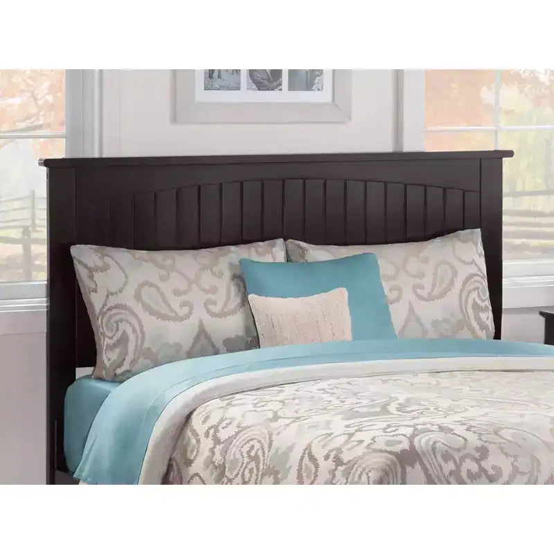 Cabecero King – Espresso / Blanco / Gris, Altura Ajustable, Compatible con Cama de 1-2 Personas