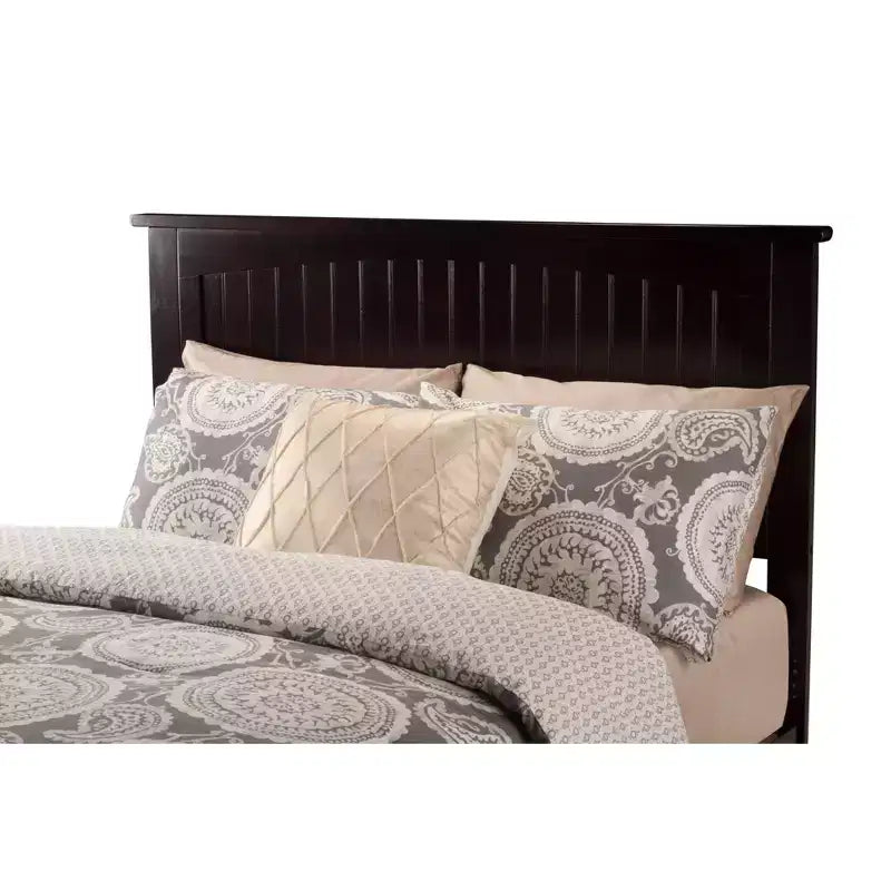 Cabecero King – Espresso / Blanco / Gris, Altura Ajustable, Compatible con Cama de 1-2 Personas