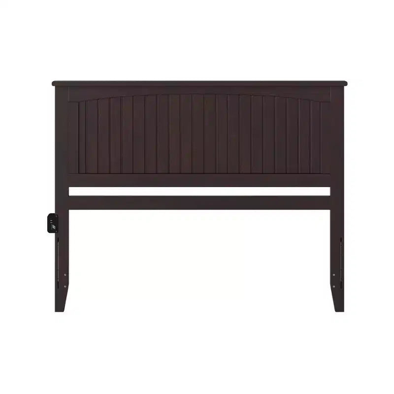 Cabecero King – Espresso / Blanco / Gris, Altura Ajustable, Compatible con Cama de 1-2 Personas