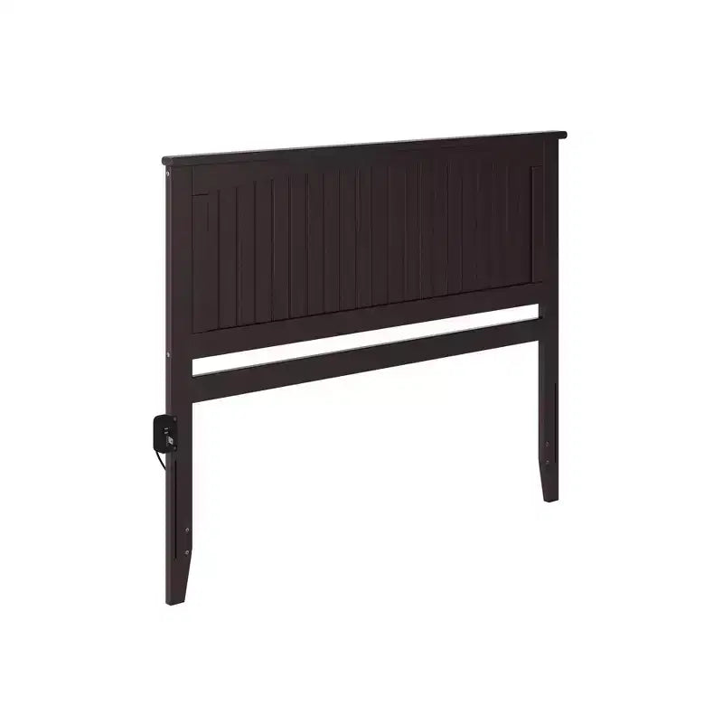 Cabecero King – Espresso / Blanco / Gris, Altura Ajustable, Compatible con Cama de 1-2 Personas