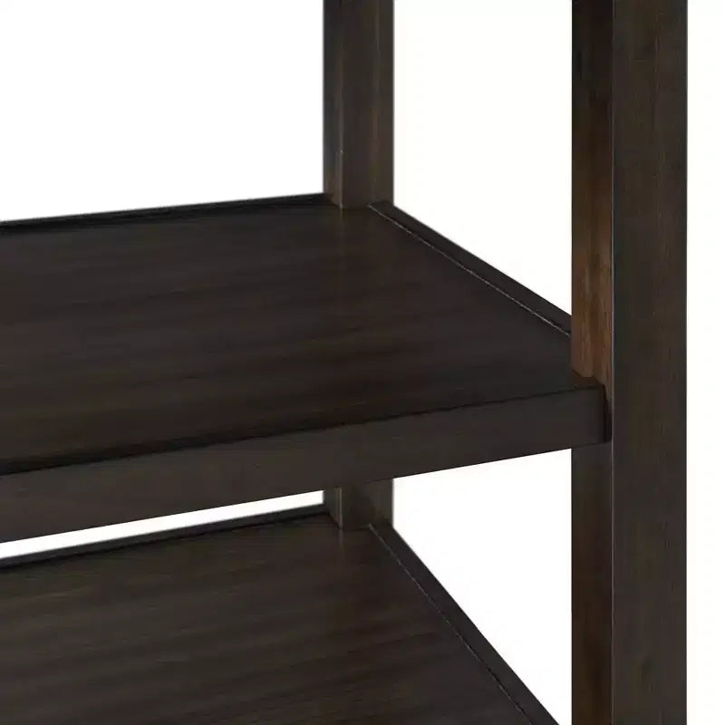 Mesa de comedor redonda a la altura de mostrador en crema/nogal – 4 asientos