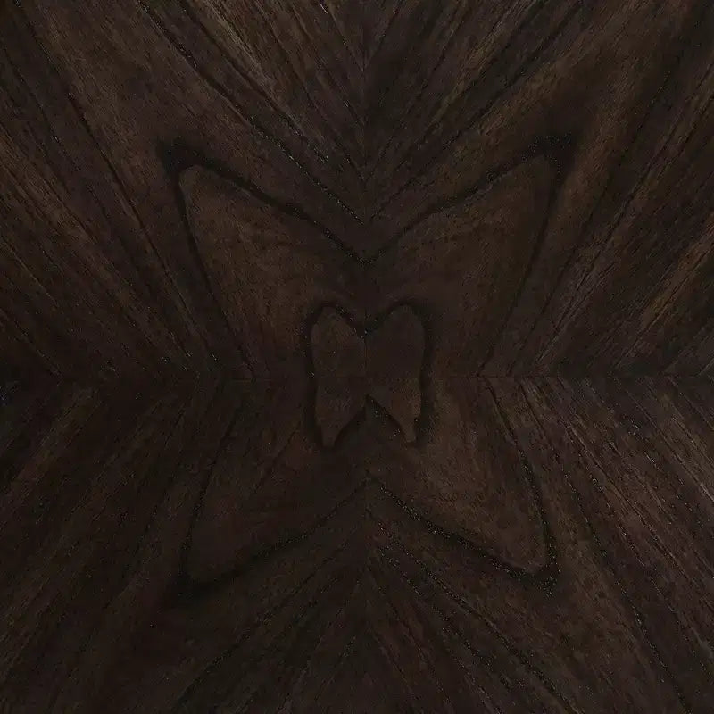 Mesa de comedor redonda a la altura de mostrador en crema/nogal – 4 asientos