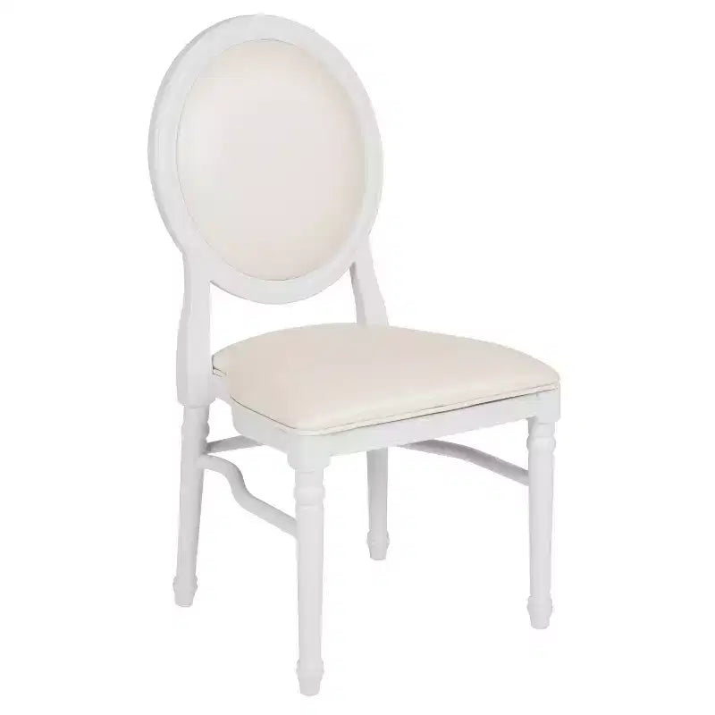 Silla de comedor auxiliar de vinilo con mechones, asiento individual, capacidad de 408 kg