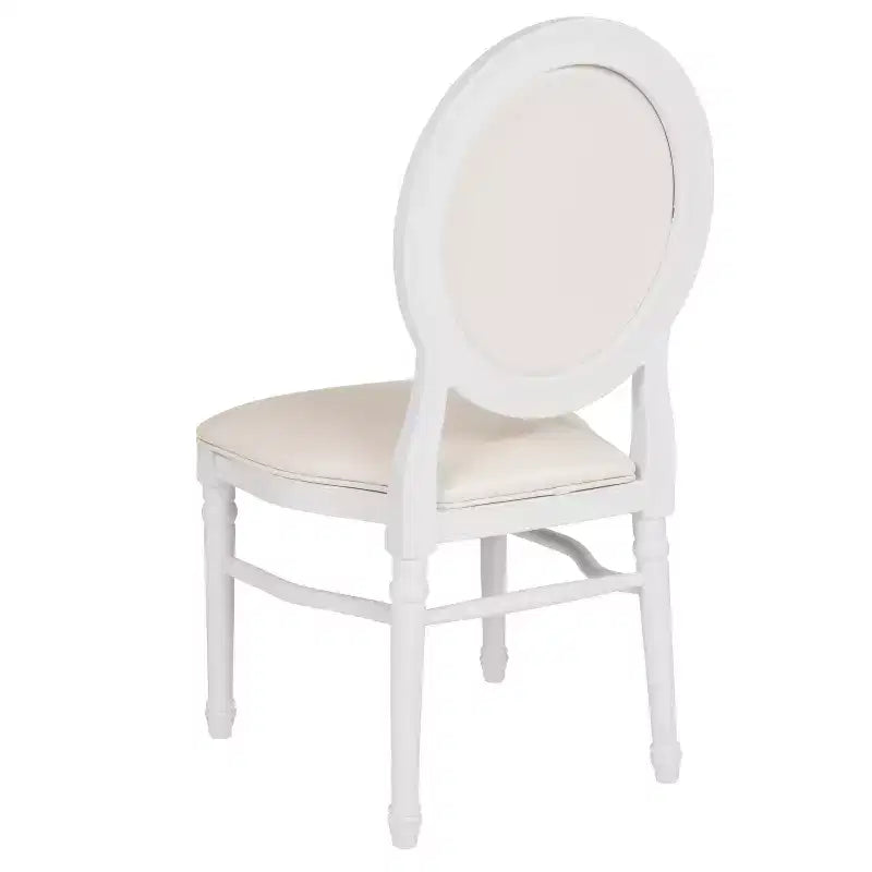 Silla de comedor auxiliar de vinilo con mechones, asiento individual, capacidad de 408 kg