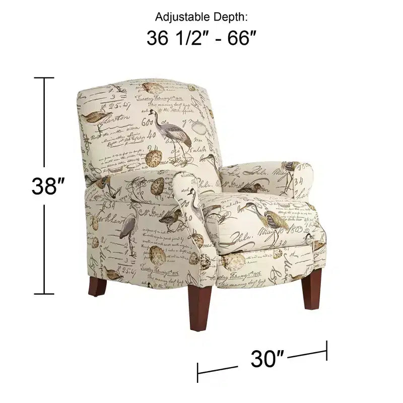 Sillón reclinable tapizado gris oscuro, 1 plaza
