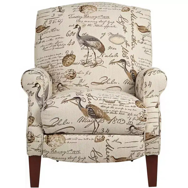 Sillón reclinable tapizado gris oscuro, 1 plaza
