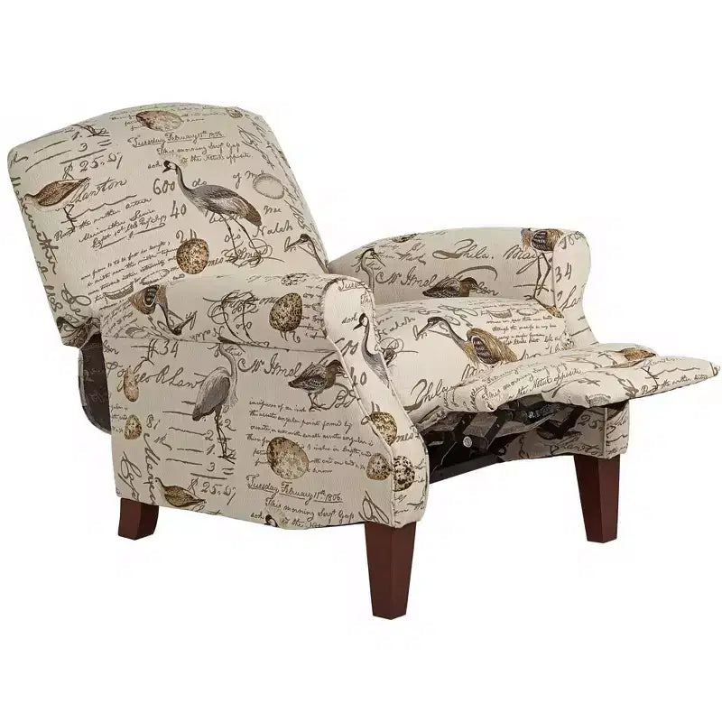 Sillón reclinable tapizado gris oscuro, 1 plaza