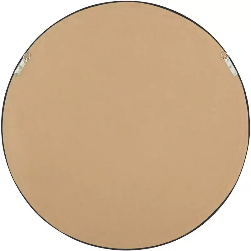 Espejo de pared con borde de cuentas redondas plateadas