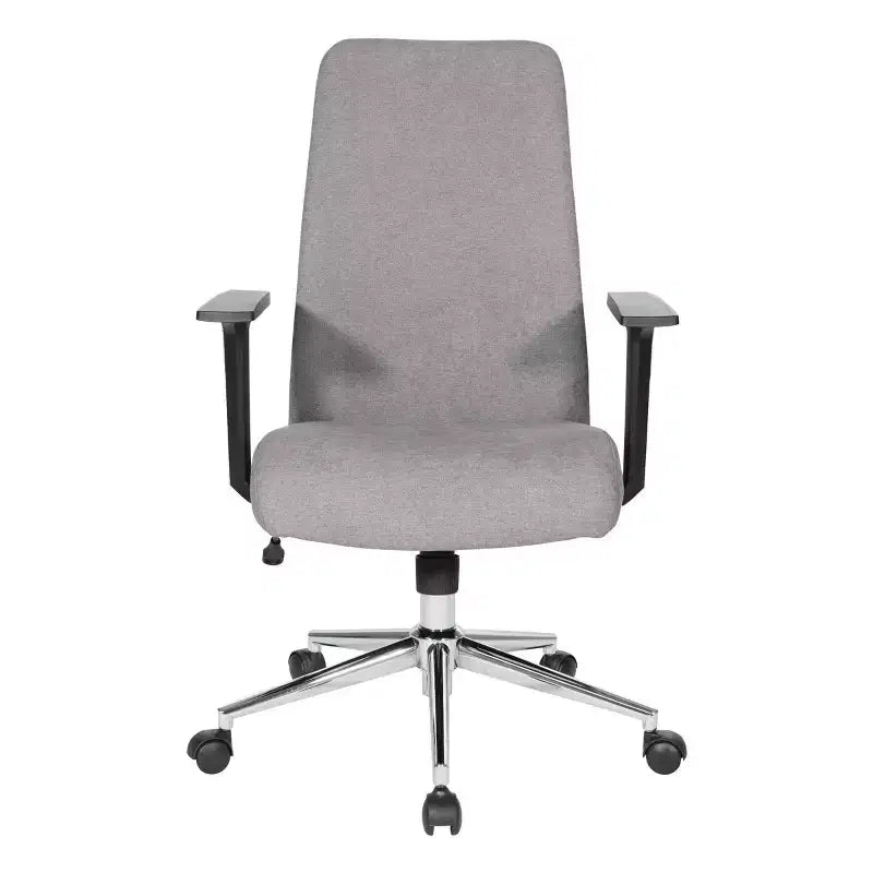 Silla de oficina giratoria de malla gris para 1 persona
