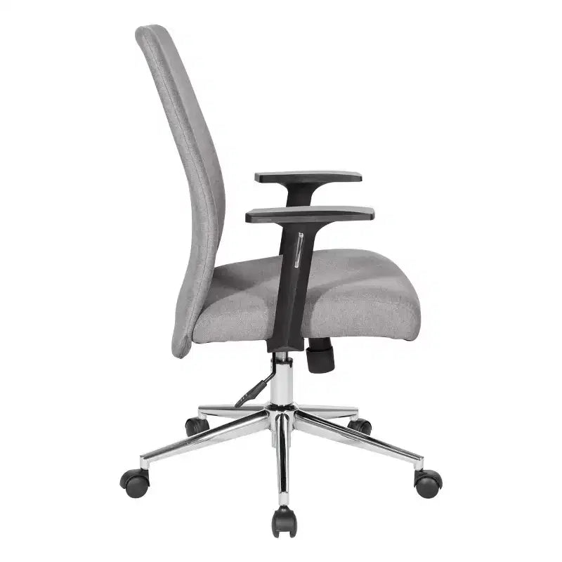 Silla de oficina giratoria de malla gris para 1 persona