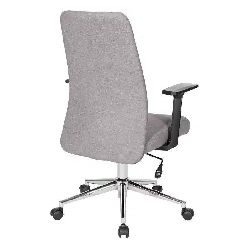 Silla de oficina giratoria de malla gris para 1 persona