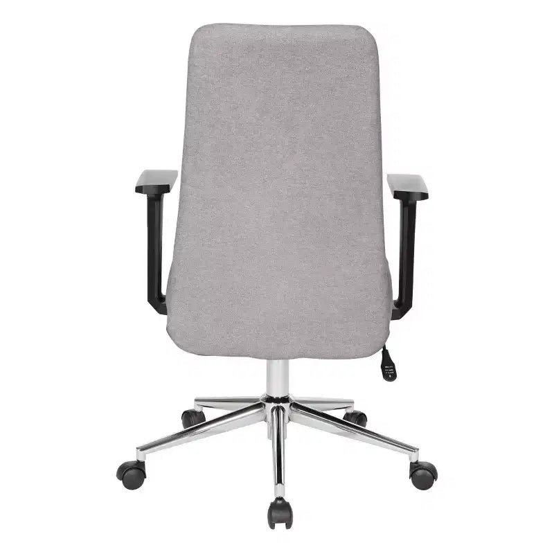 Silla de oficina giratoria de malla gris para 1 persona
