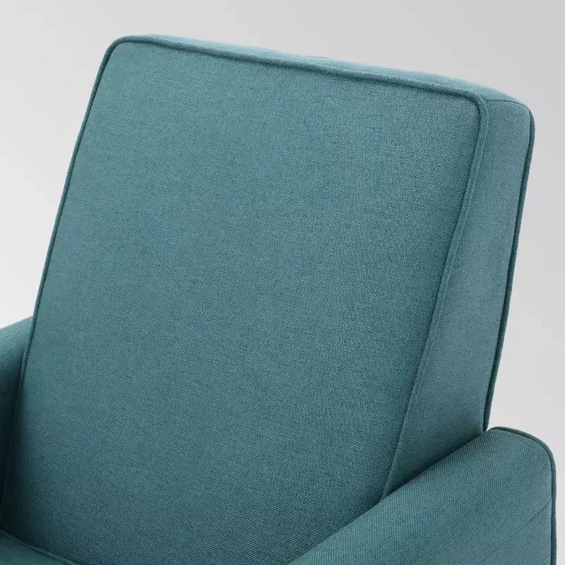 Sillón reclinable con respaldo, floral azul / verde azulado oscuro / humo / trigo, juego de 2