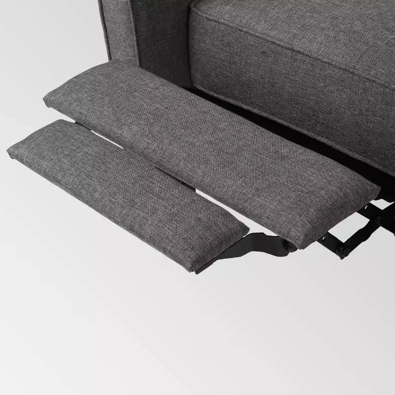 Sillón reclinable con respaldo, floral azul / verde azulado oscuro / humo / trigo, juego de 2