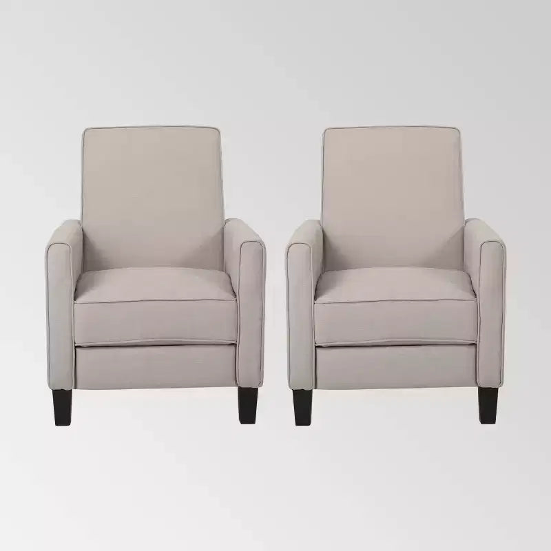 Sillón reclinable con respaldo, floral azul / verde azulado oscuro / humo / trigo, juego de 2