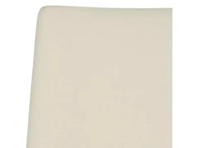 Sillón Lateral de Cuero, Respaldo Curvo sin Brazos, Juego de 2 — Beige / Negro / Crema / Gris / Blanco