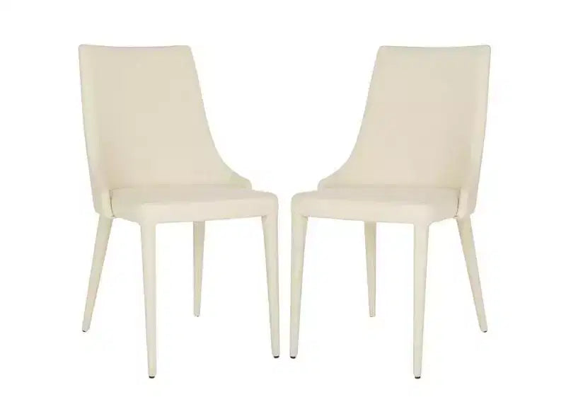 Summerset 19 H Leather Side Chair (Set of 2) - FOX2014 - Safavieh Couture