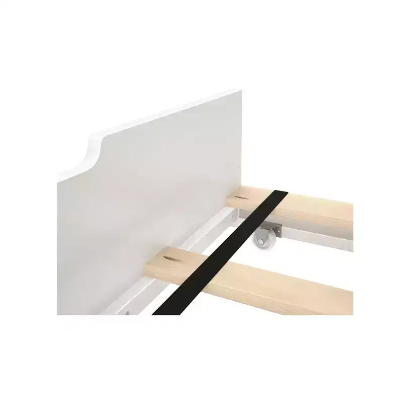 Litera con escaleras doble sobre doble Clay / Blanca con nido — Capacidad para 3 personas