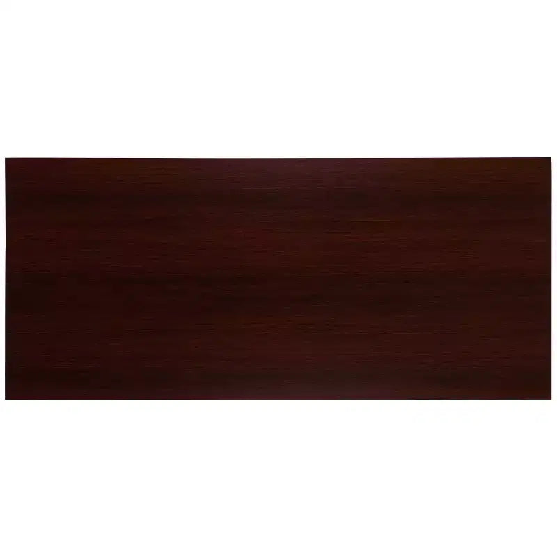 Escritorio para computadora de estilo industrial de 55", Caoba / Gris rústico, Una persona