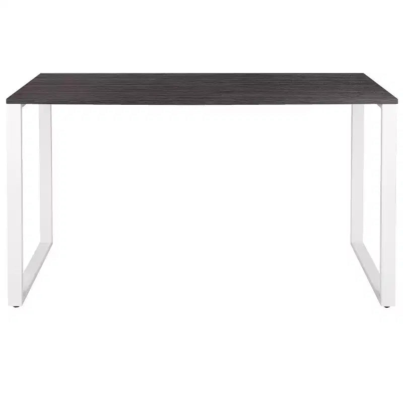 Escritorio para computadora de estilo industrial de 55", Caoba / Gris rústico, Una persona
