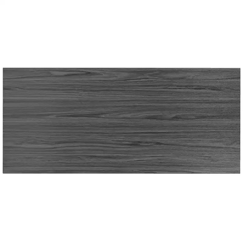 Escritorio para computadora de estilo industrial de 55", Caoba / Gris rústico, Una persona