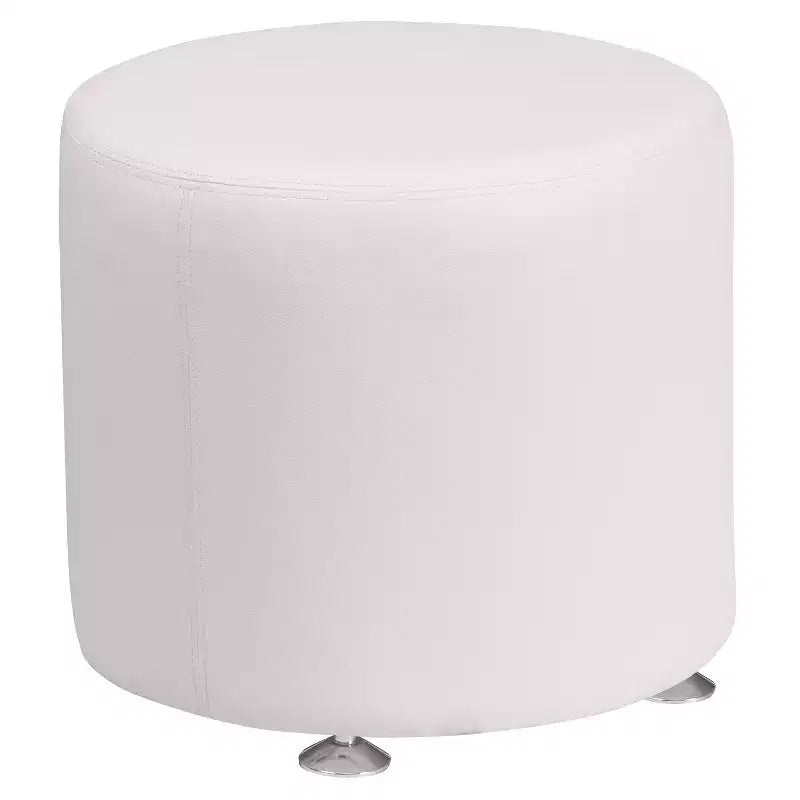 Flash Furniture HERCULES Alon Series LeatherSoft 18'' Round Ottoman